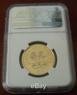 Papouasie-nouvelle-guinée 1979fm Gold 100 Kina Ngc Pf70uc Quatre Faces De La Nation