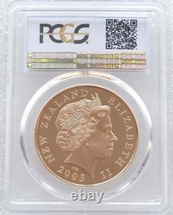 Pièce de monnaie en or de qualité proof de 10 dollars de Nouvelle-Zélande Seigneur des Anneaux 2003 avec la mention 'One Ring', évaluée PCGS PR70 DCAM