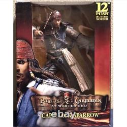 Pirates des Caraïbes : Jusqu'au Bout du Monde - Figurine Jack Sparrow de 12 pouces, Neuve