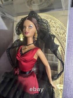 Poupées Barbie Du Monde Espagne Danseuse Espagnole? Étiquette Rose 2008 Nrfb