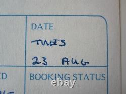 Queen Brian May A Signé News Of The World 1977 Album Autographié Session Log