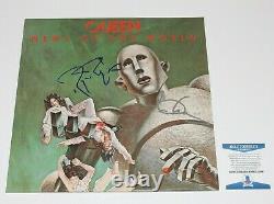 Queen Brian May Roger Taylor Signé Nouvelles Du Monde Album Vinyl Record Lp Bas