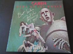 Queen, Freddie Mercury Autograph Nouvelles Du Monde Lp Silver Marker. Superbe