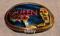 Queen Memorabilia- 1977- Pacifica Ceinture Buckle- Nouvelles Du Monde- Vintage- Rare