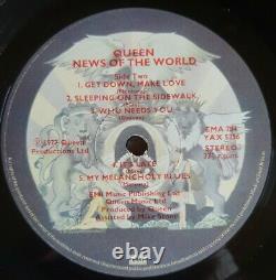 Queen News Of The World 1st Uk Press Vinyl Lp Emi Records Ema784 1977