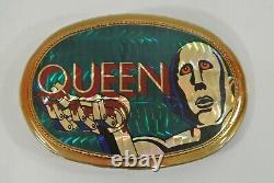 Queen News Of The World Belt Buckle Pacifica Mfg La 1978 Freddie Mercury Vtg