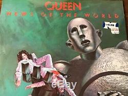 Queen News Of The World Original Première Presse Lp Toujours En Usine 1977