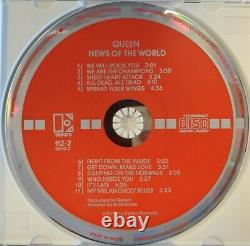 Queen News Of The World (cd, 1977, Elektra) Rare Allemand Press/target Label