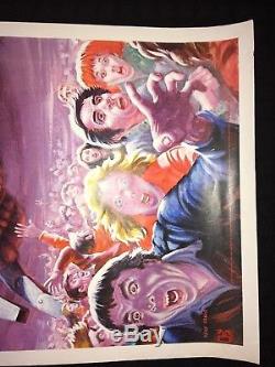 Queen Orig 1977 Elektra Nouvelles Du Monde Promo Affiche Mott Glam Énorme