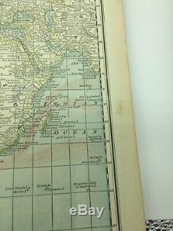 Rare Antique 1890 Rand Mcnally Nouvelle Norme Atlas Des Cartes Antiques Du Monde