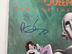 Reine Brian May Rare signé Autographed Vinyle Record News Of The World BAS COA