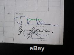 Reine Original John Deacon Signé News Of The World 1977 Journal De Session D'album
