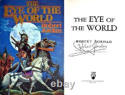 Robert Jordan SIGNÉ L'Œil du Monde 1ère Éd HC Roue du Temps, Livre 1 + PHOTO