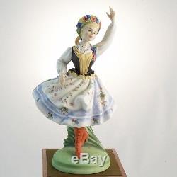 Royal Doulton Danseuse Polonaise Du Monde Hn2636 Nouveau En Bois Angleterre Peggy Davies