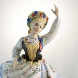 Royal Doulton Danseuse Polonaise Du Monde Hn2636 Nouveau En Bois Angleterre Peggy Davies