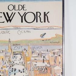 Saul Steinberg La Vue du Monde de The New Yorker depuis la 9e Avenue Affiche 1976