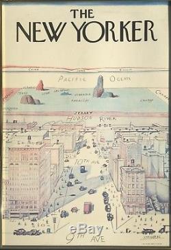 Saul Steinberg Le New Yorker 1976 Poster Une Vue Du Monde De La 9ème Avenue