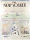 Saul Steinberg The New Yorker 1976 Vue Du Monde Imprimer Sur Carte 40 X 28