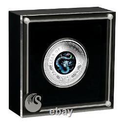 Série Opale Australienne 2024 Année Lunaire du Dragon 1oz Pièce de monnaie en argent Proof $1 NOUVEAU