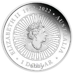 Série Opale Australienne 2024 Année Lunaire du Dragon 1oz Pièce de monnaie en argent Proof $1 NOUVEAU