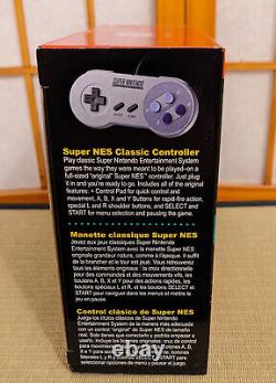 Snes Super Nintendo Classic Edition Mini Console Nouveau Ensemble Complet Non Ouvert 21 Jeux