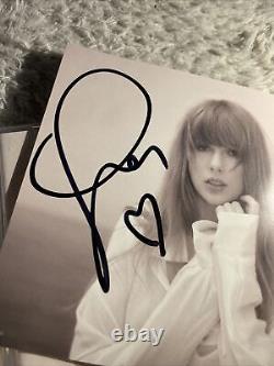 Taylor Swift Le département des poètes torturés CD Photo dédicacée à la main + Coeur complet