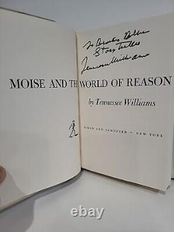 Tennessee Williams: MOÏSE ET LE MONDE DE LA RAISON Double Signature 1ère édition HC/DJ 1975