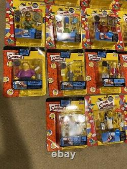 The Simpsons Wos World Of Springfield Playmates Figures Lot 28 Scelled Brand New
