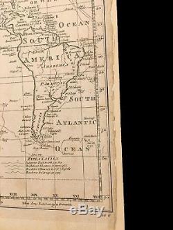 Thomas Bowen Une Nouvelle Et Complète Carte Du Monde Carte Gravée Ca. 1788