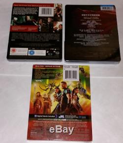 Thor Blu-ray Steelbook Lot De 3 Thor, The Dark World, Ragnarok De Marvel