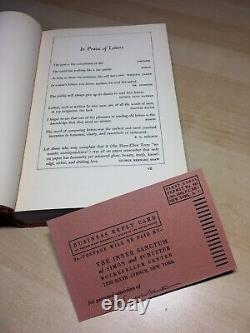 Un Trésor Des Grandes Lettres Du Monde 1er 1940 Main Inscrite Par M L Schuster