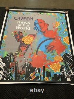 Urban Pop Art Queen News Of The World Original Print Toile Signée Miguel Parade