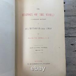 Vers 1880 Ensemble De Référence De L'encyclopédie Antique L'histoire Du Monde