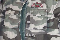 Veste Vintage Rare Nouvelle Tournée Mondiale de Van Halen en Denim Camouflage Taille XL 1984