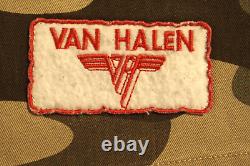 Veste Vintage Rare Nouvelle Tournée Mondiale de Van Halen en Denim Camouflage Taille XL 1984