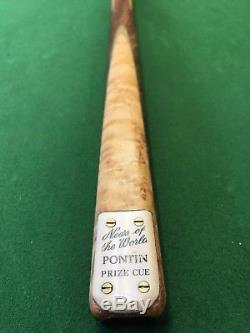 Vintage Nouvelles Du Monde Pontin Prix Cue Snooker Cue