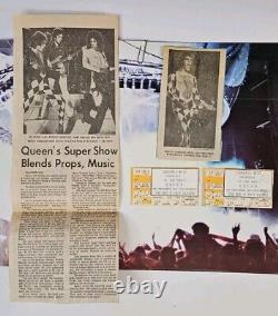 Vtg 1977 ALBUM QUEEN NEWS OF THE WORLD Vinyle 1ÈRE ÉDITION Lp 2x Billets