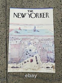 Vue du monde de Saul Steinberg depuis la 9e avenue (affiche de The New Yorker de 1976)