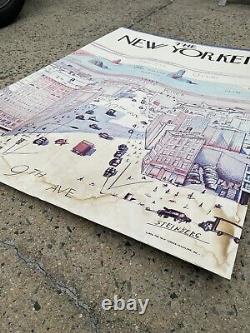 Vue du monde de Saul Steinberg depuis la 9e avenue (affiche de The New Yorker de 1976)