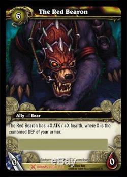 Wow World Of Warcraft Carte Butin Tcg Le Red Bearon Big Battle Mount Bear Nouveau