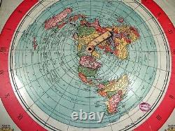 XXL 5f/t Flat Earth Poster Gleason's New Standard Carte Of The World (152x101cm)